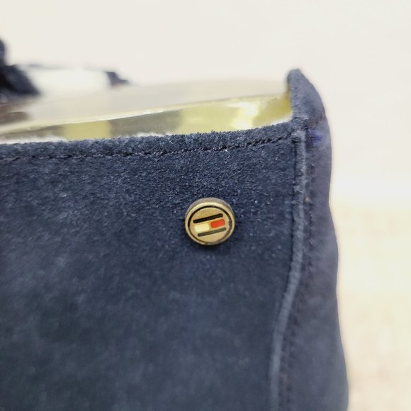 NEW Tommy Hilfiger Sherpa-lined Suede LaceUp Wedge - Picture 4 of 9